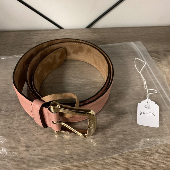 80975 Gucci Pink GG Leather Belt 80/32 - Picture 1 of 1